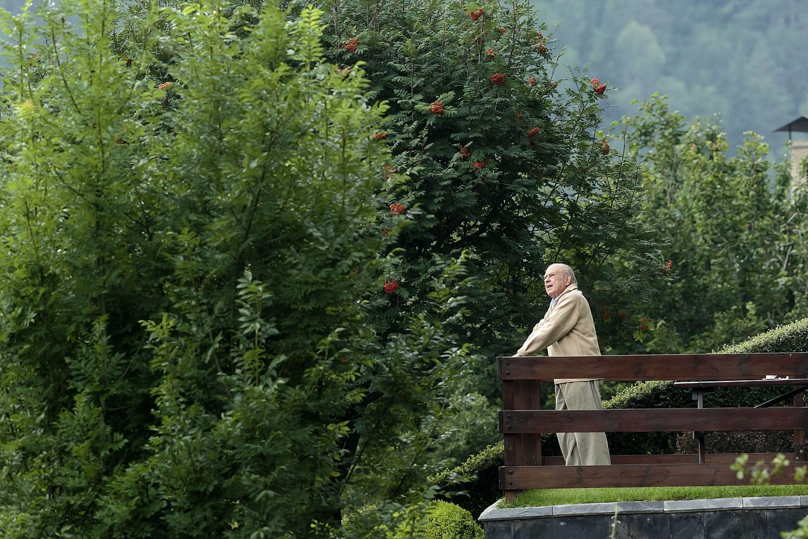 Jordi Pujol, en su residencia de la localidad de Queralbs (Girona).