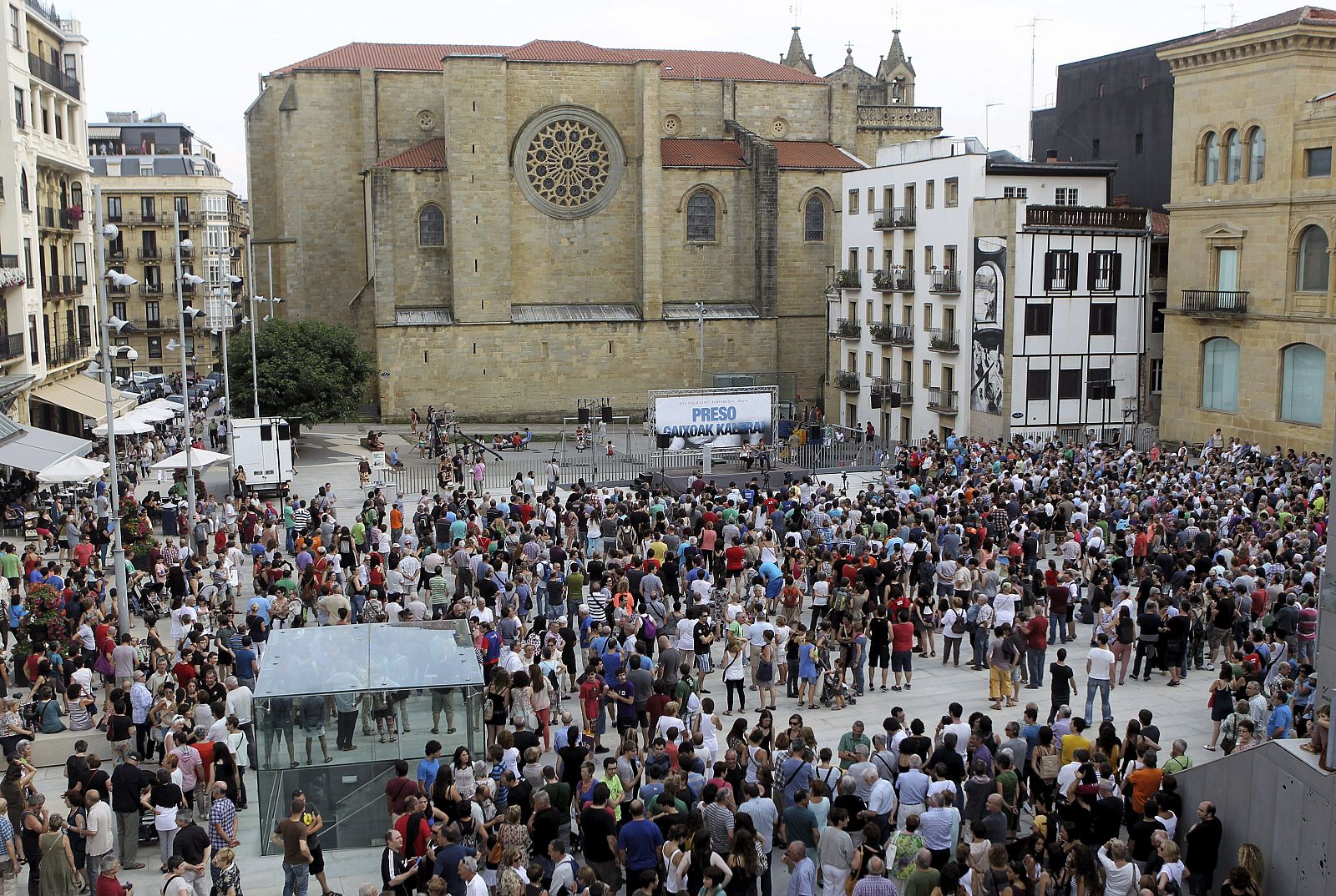 Manifestación por la libertad de presos de ETA enfermos