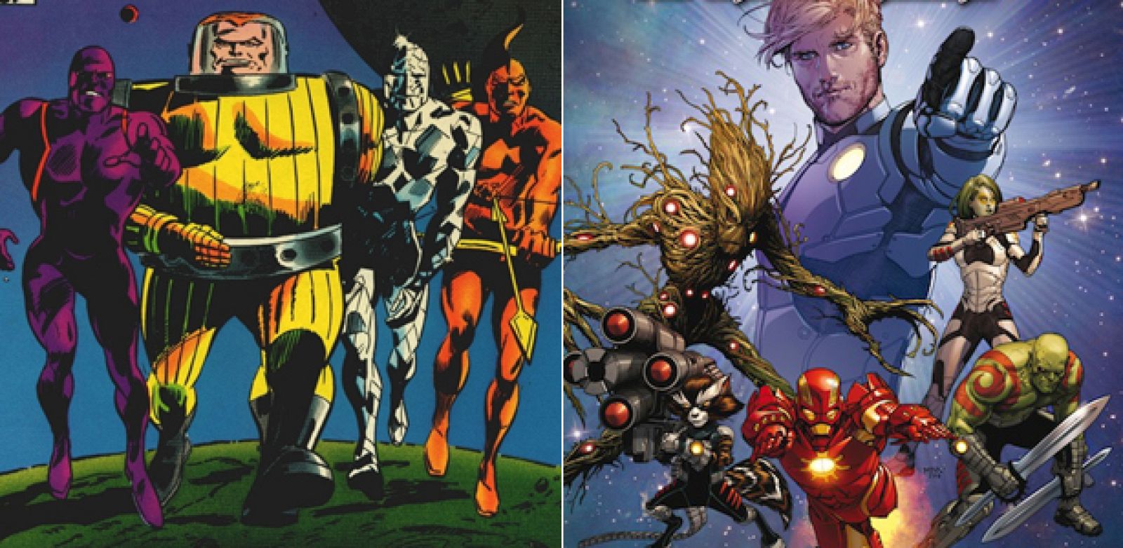 45 años separan a la primera formación de 'Los Guardianes de la Galaxia' de la actual