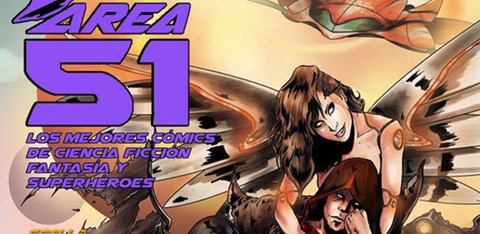 Fragmento de un boceto para la portada del primer número de 'Área 51'