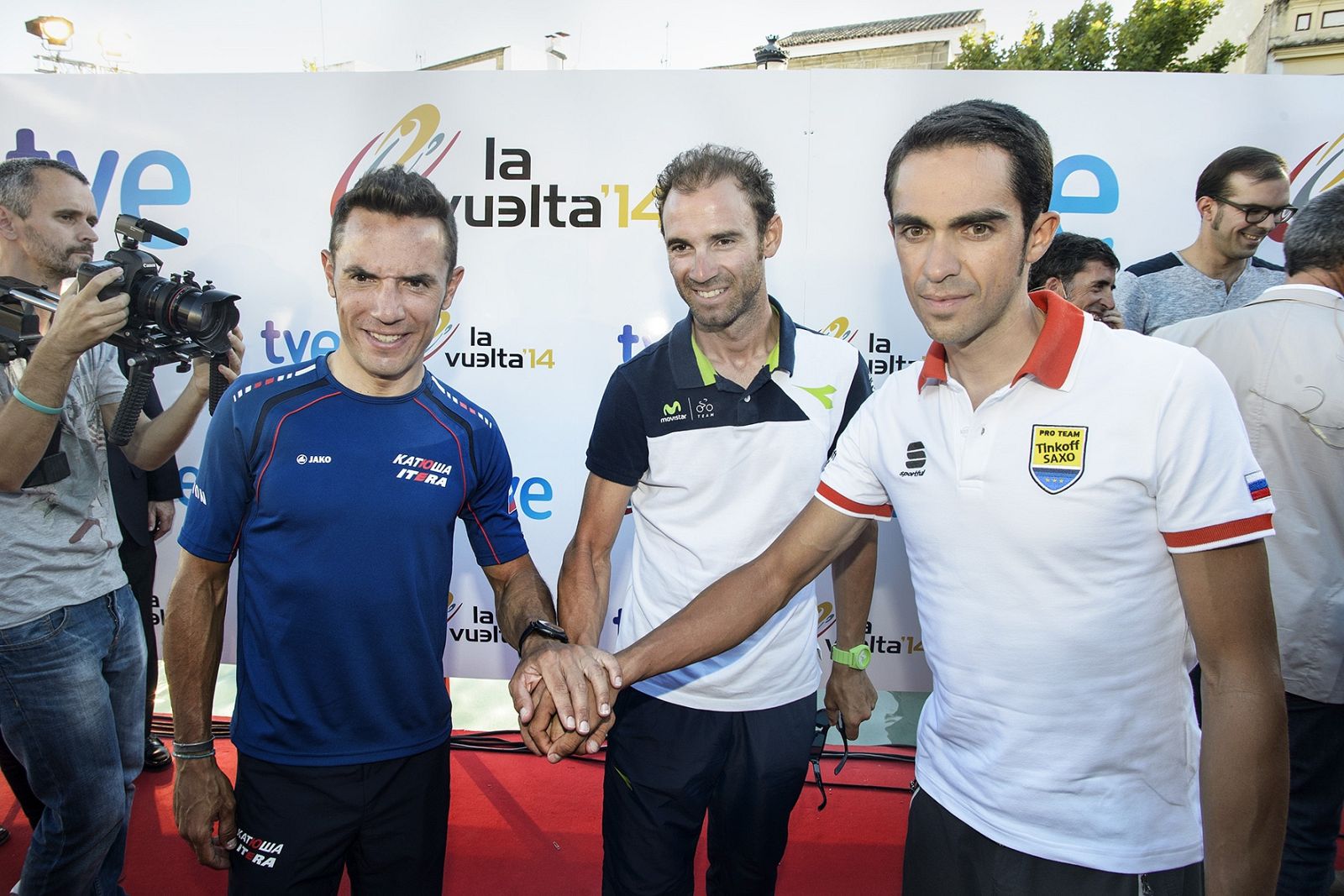'Purito' Rodríguez, Alejandro Valverde y Alberto Contador