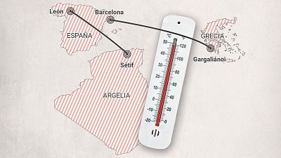 León en Argelia y Barcelona en Grecia: el calor desplazó las ciudades españolas 335 kilómetros al sur en 2022