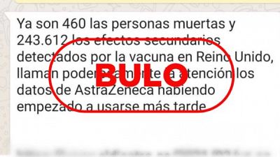 Los bulos que circulan sobre la vacuna de AstraZeneca