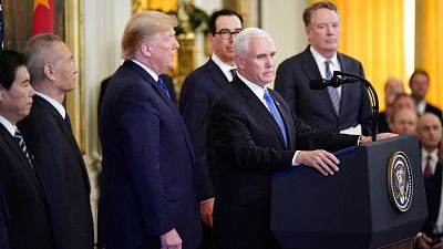 EE.UU. y China firman una tregua con la aprobación de la primera fase del acuerdo comercial