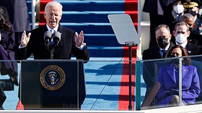 Biden apela a la unidad tras jurar el cargo como presidente de EE.UU.: "La democracia ha ganado"