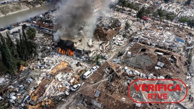 Estos vídeos no son del terremoto de Turquía y Siria