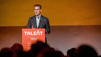 Feijóo se muestra dispuesto a un debate a siete en RTVE con Sánchez: "Si va el presidente, allí nos vemos"