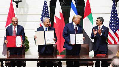 El histórico acuerdo de Israel con Emiratos y Baréin marca "un nuevo amanecer para Oriente Medio"