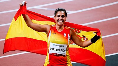 La lanzadora de peso Miriam Martínez logra la plata en su debut paralímpico
