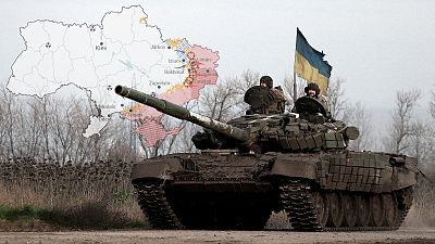 Los mapas de la 40ª semana de guerra en Ucrania