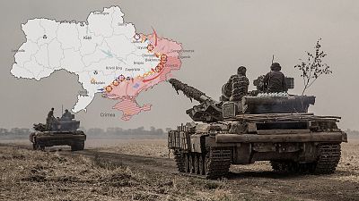 Los mapas de la 25ª semana de la guerra en Ucrania