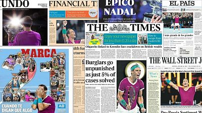 La prensa de todo el mundo se rinde a un "épico" Rafa Nadal