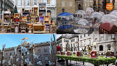 L'evolució dels pessebres de la plaça Sant Jaume: els més polèmics