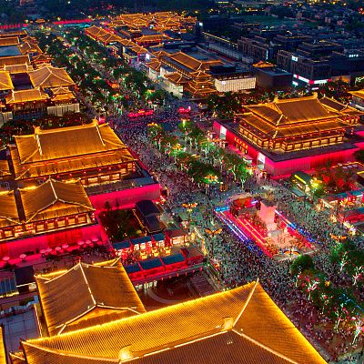 La ruta de la seda desde el aire