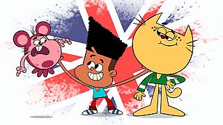 Winston Steinburger y Sir Dudley Ding Dong en inglés