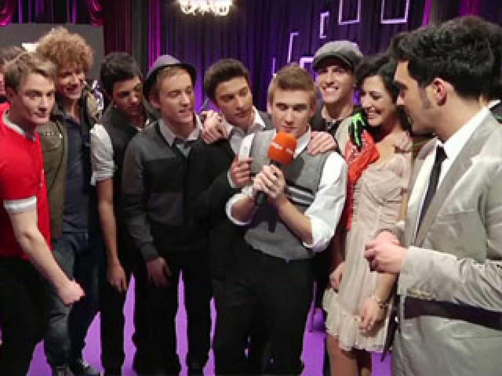 Destino Eurovisión - Los ganadores de la primera gala celebran el triunfo en el backstage - Eurovisión | Ver