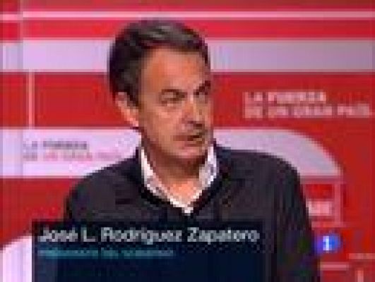 Telediario 1 - Zapatero habla sobre Egipto