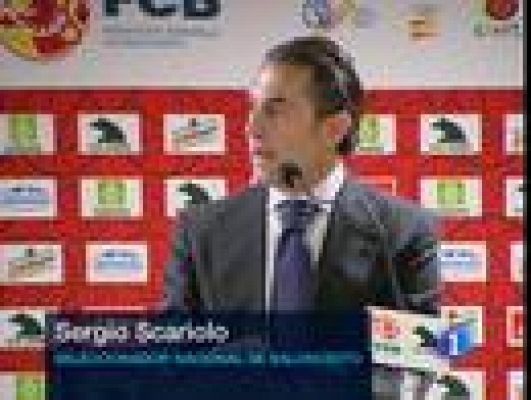 Telediario 1 - Duro comienzo del Eurobasket para España