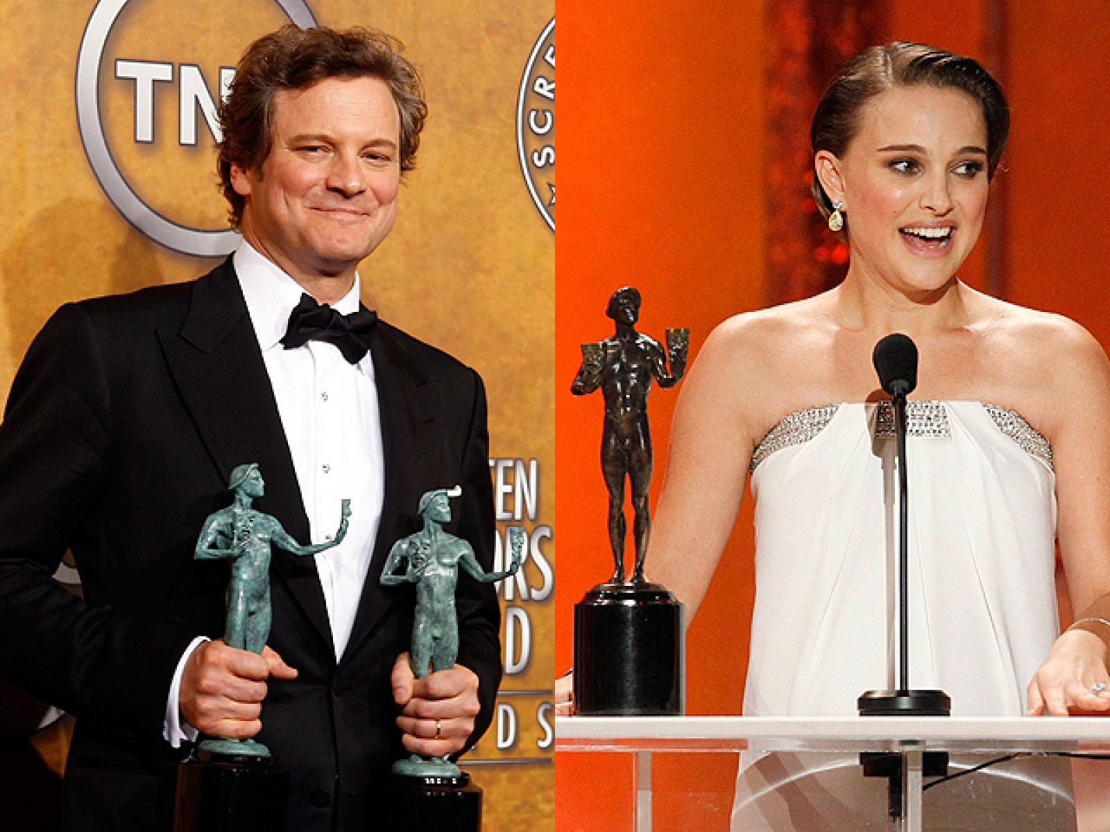  Colin Firth y Natalie Portman premiados por el Sindicato de Actores de EEUU
