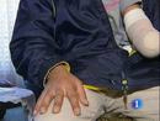 Telediario 1 - Trabajador sin contrato, herido