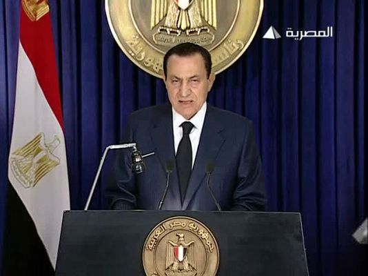 Comparecencia de Hosni Mubarak