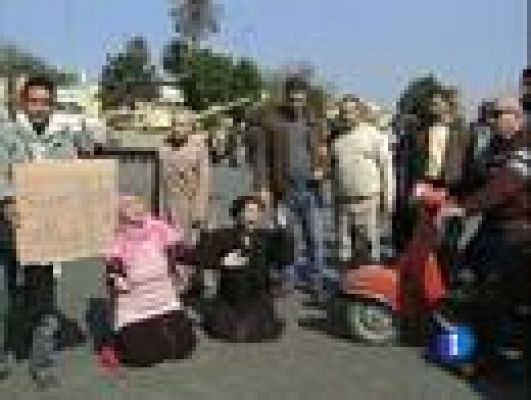 Telediario 1 - Enfrentamientos en El Cairo