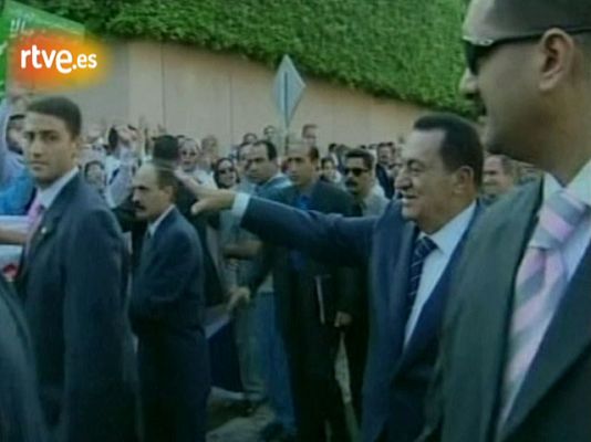 Archivo TVE - Mubarak gana elecciones del 2005