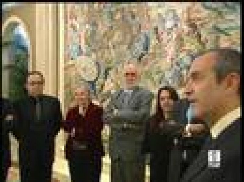 Los Príncipes de Asturias han recibido en el Palacio de la Zarzuela al Consejo de Administración de RTVE.