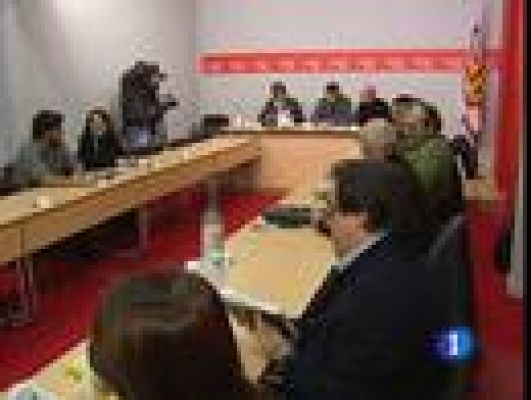 Telediario 1 - Campaña para las primarias del PSC