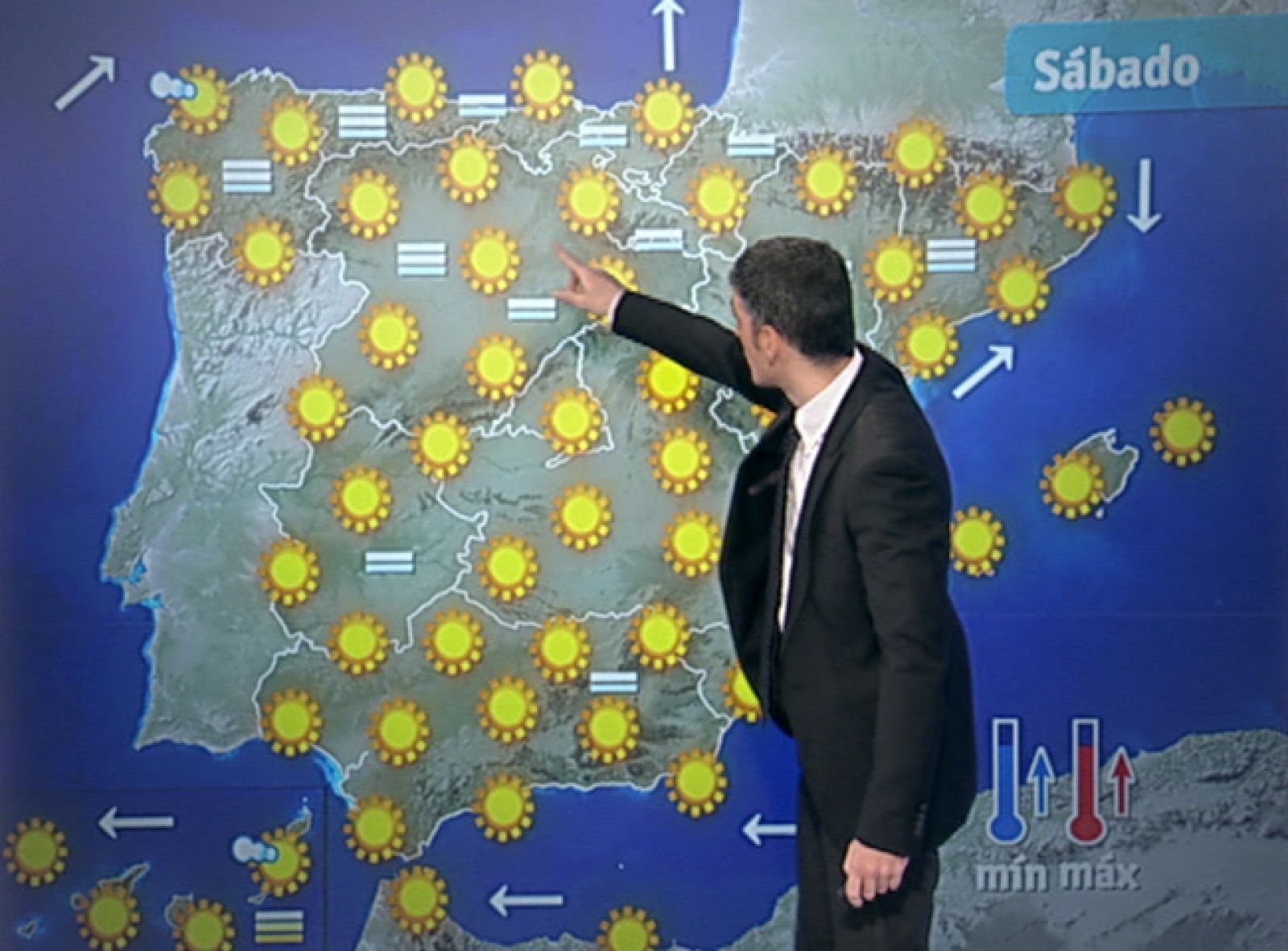Cielos pocos nubosos o despejados, salvo en Canarias