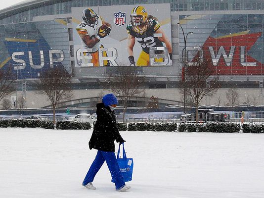 'Super Bowl' bajo la nieve