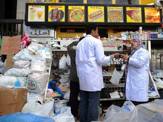 Telediario 1 - Egipto,comienzan las negociaciones