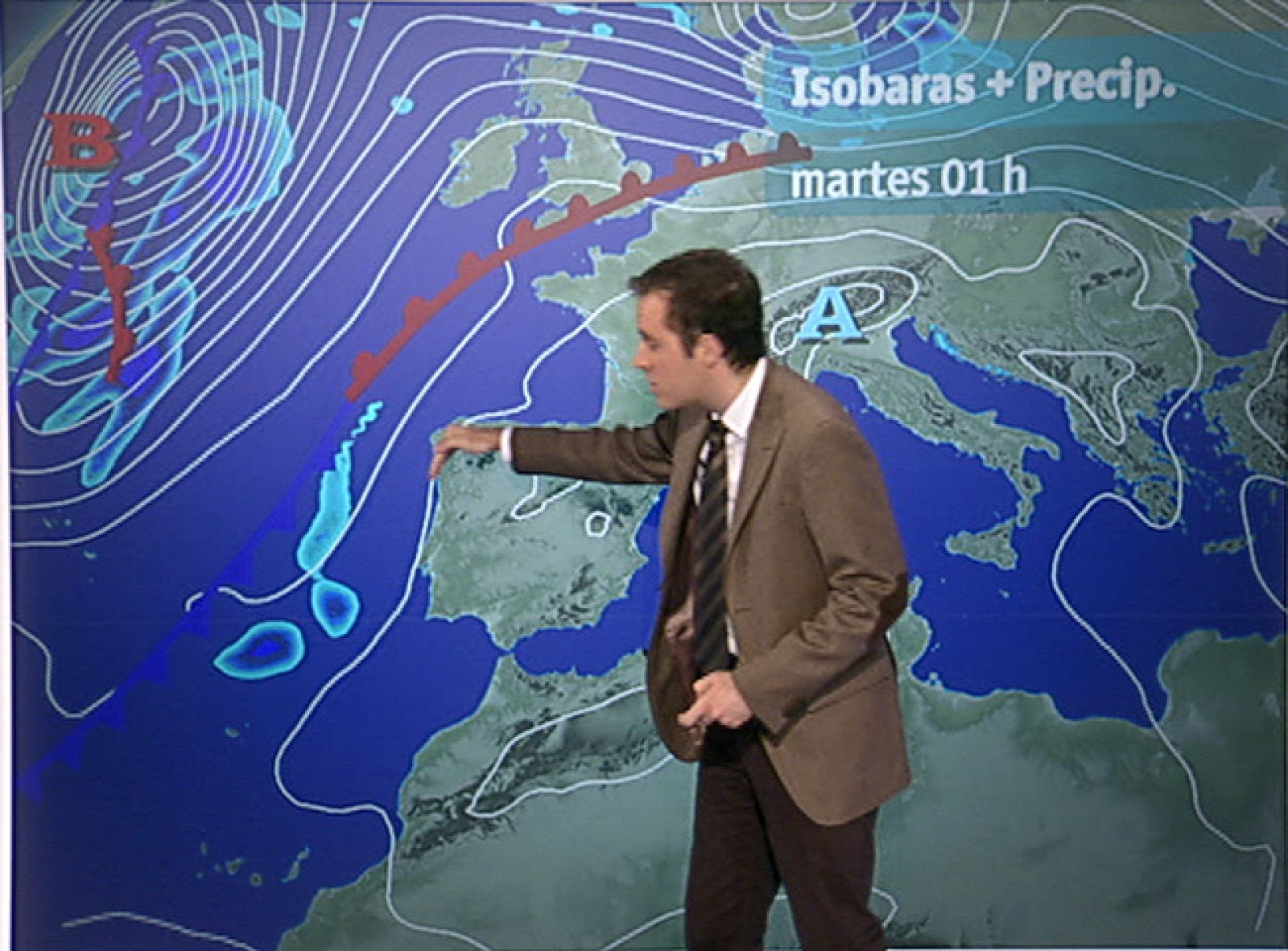 Lluvias débiles en Galicia y despejado en el resto de España