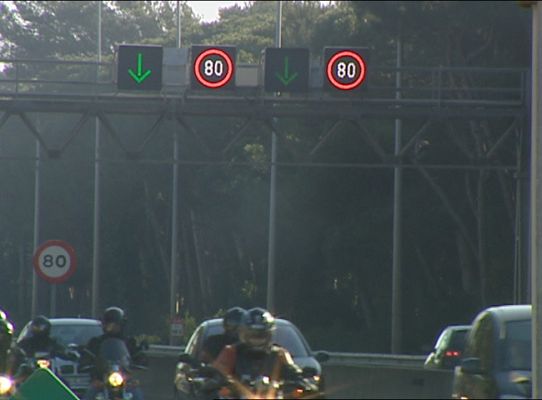 Telediario 1 - 80 kilómetros por hora en Barcelona