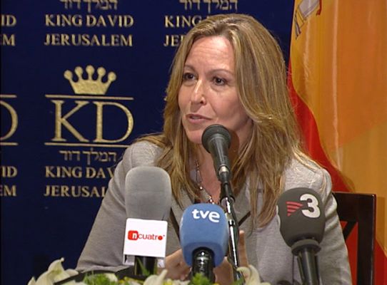 Telediario 1 - Trinidad Jiménez visita Hebrón