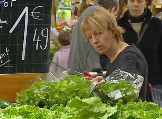 Telediario 1 - Precio de los alimentos básicos