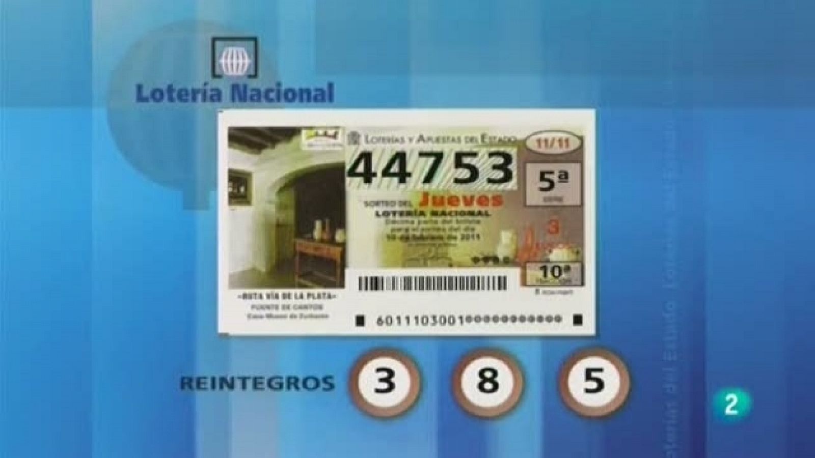 Loterías: Lotería nacional - 10/02/11 | RTVE Play