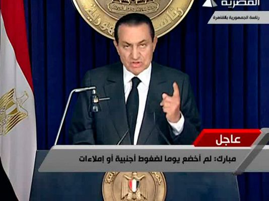  - Mubarak delega en Suleimán