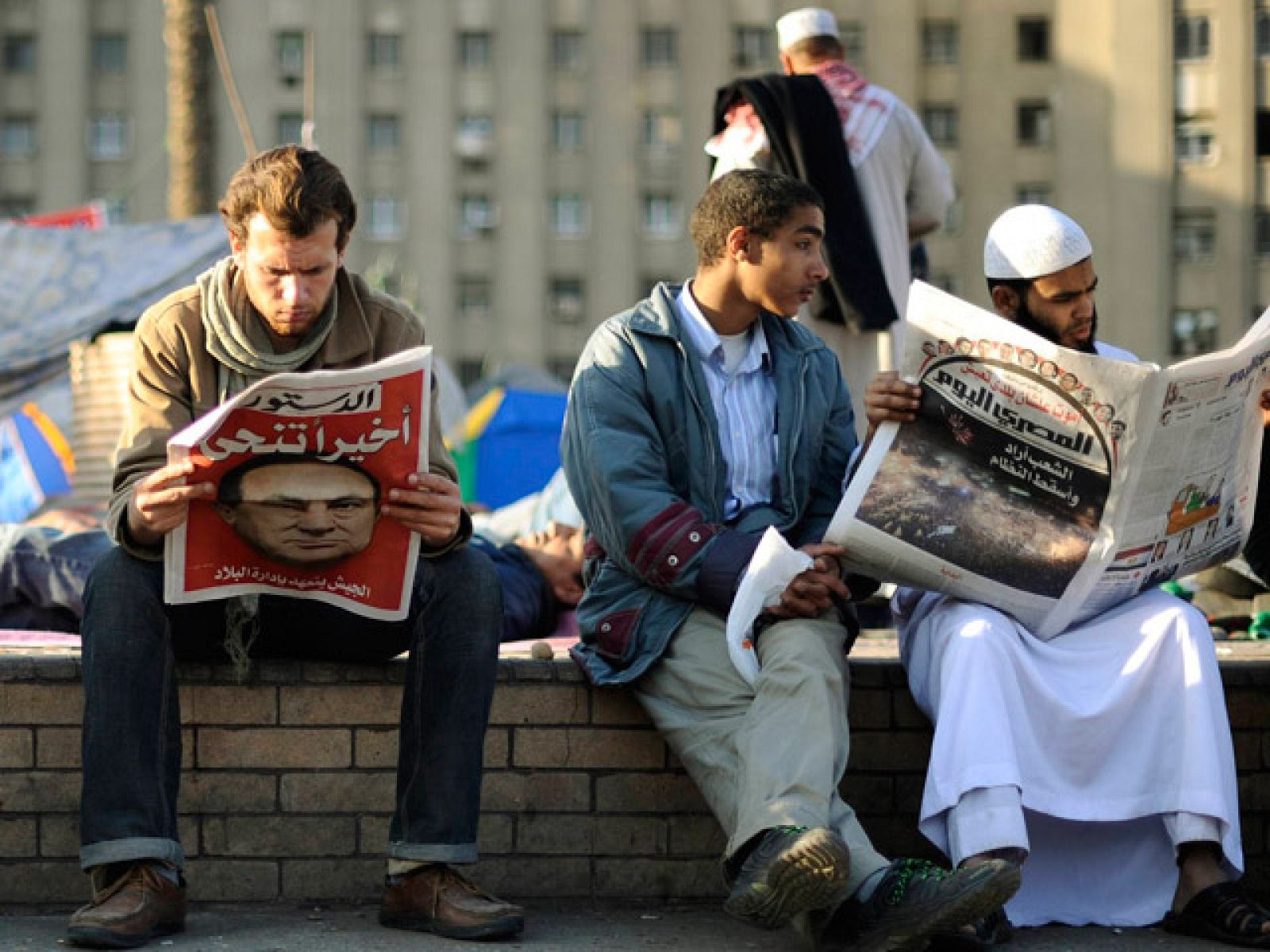 Primer día sin Mubarak en Egipto