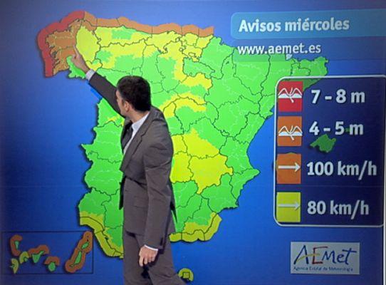 El tiempo - Precipitaciones débiles o moderadas