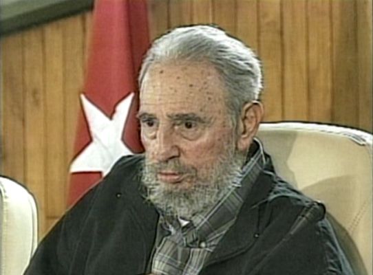 Telediario 1 - Fidel Castro ante las cámaras