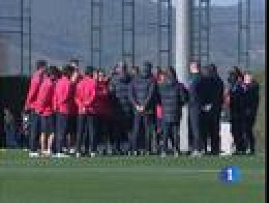 Telediario 1 - Concentración absoluta en 'Can Barça'