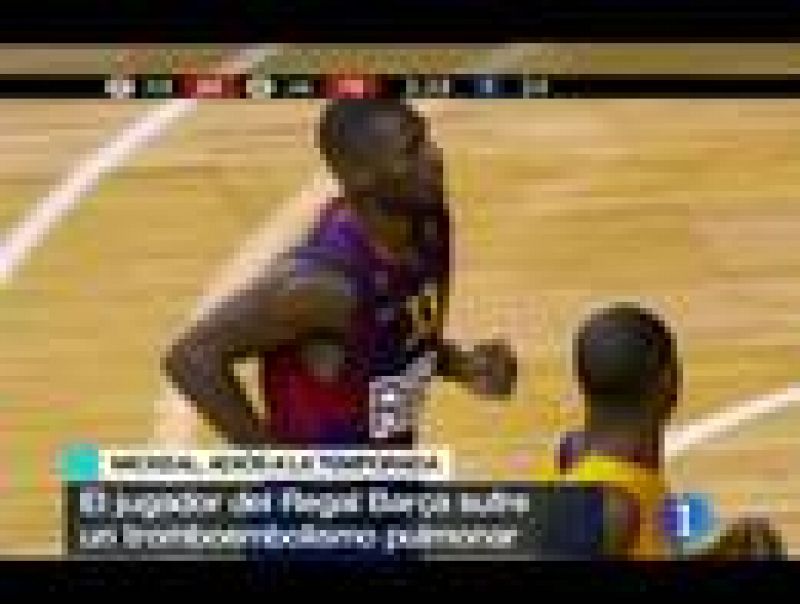 El alero del Regal Barcelona Pete Mickeal sufre un tromboembolismo pulmonar y no jugará en lo que resta de temporada