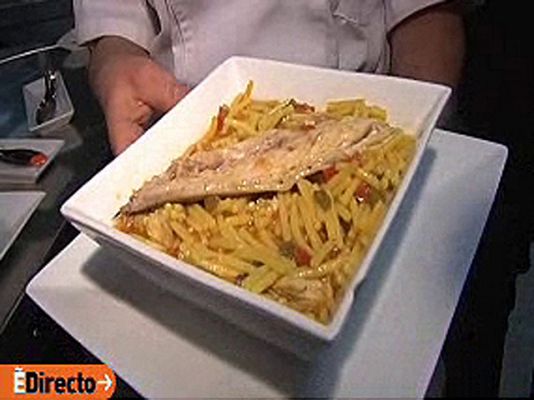 Fideos con caballa