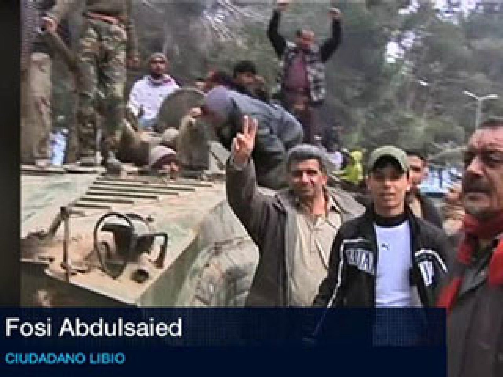 Fosu Abdulsaied: "Gadafi es un perro herido que no va a dar marcha atrás" | Ver