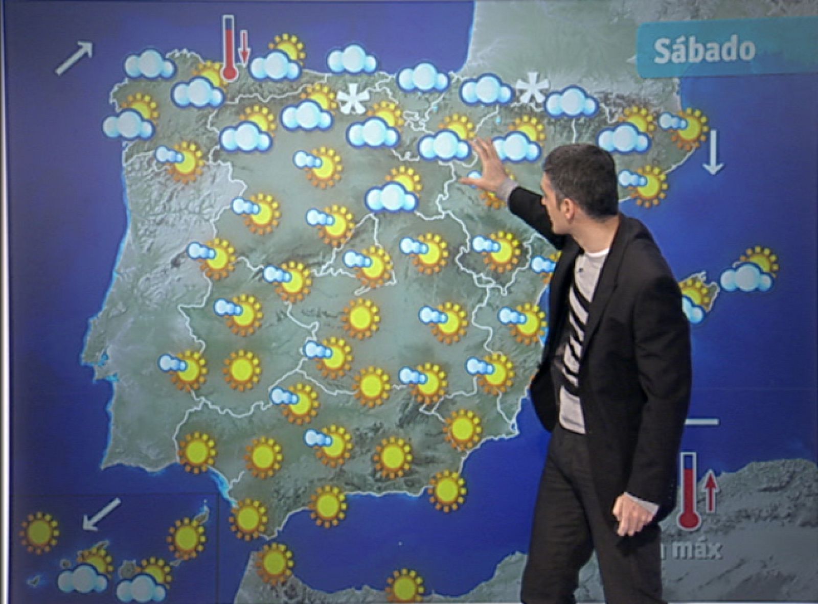 Los cielos estarán poco nubosos en casi todo el país