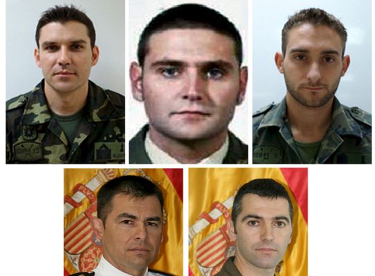 Telediario 1 - Autopsia de los cinco militares