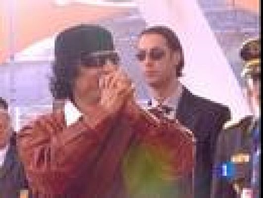 Telediario 1 - Poder absoluto de Gadafi en Libia