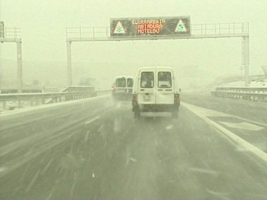 Nevadas en País Vasco y Navarra