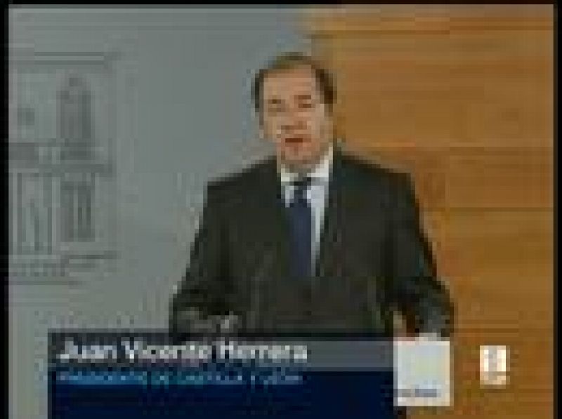 El presidente del Gobierno, José Luis Rodríguez Zapatero, y el de Castilla y León, Juan Vicente Herrera, se han reunido en la Moncloa (27/05/08).